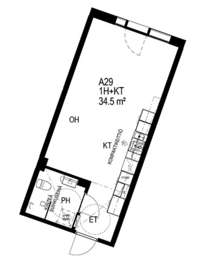 טמפרה City Home Finland Arena Suite - Perfect Location With City View מראה חיצוני תמונה
